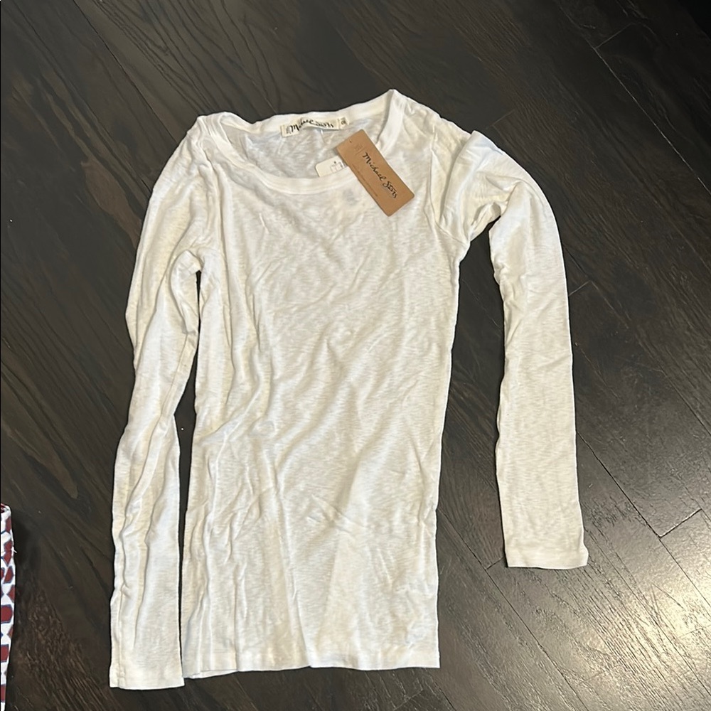 White Long Sleeve Top